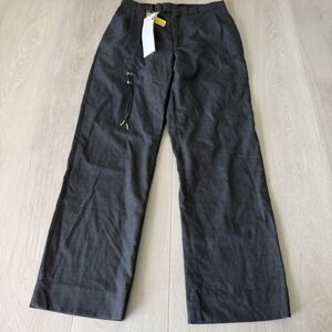 Heliot Emil Men's Wool Pants Size L Large Gray Straight Leg Romania NEW